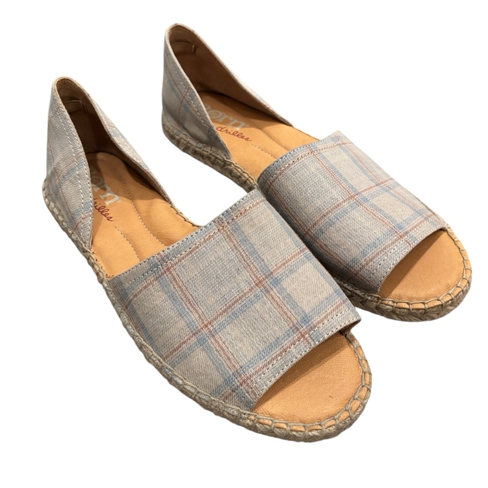BORN Women's Espadrille Plaid Seak Sandal 10